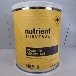 Nutrient Survival Powdered Vitamin Eggs 32oz Can 35 Servings 25 Year Shelf Life